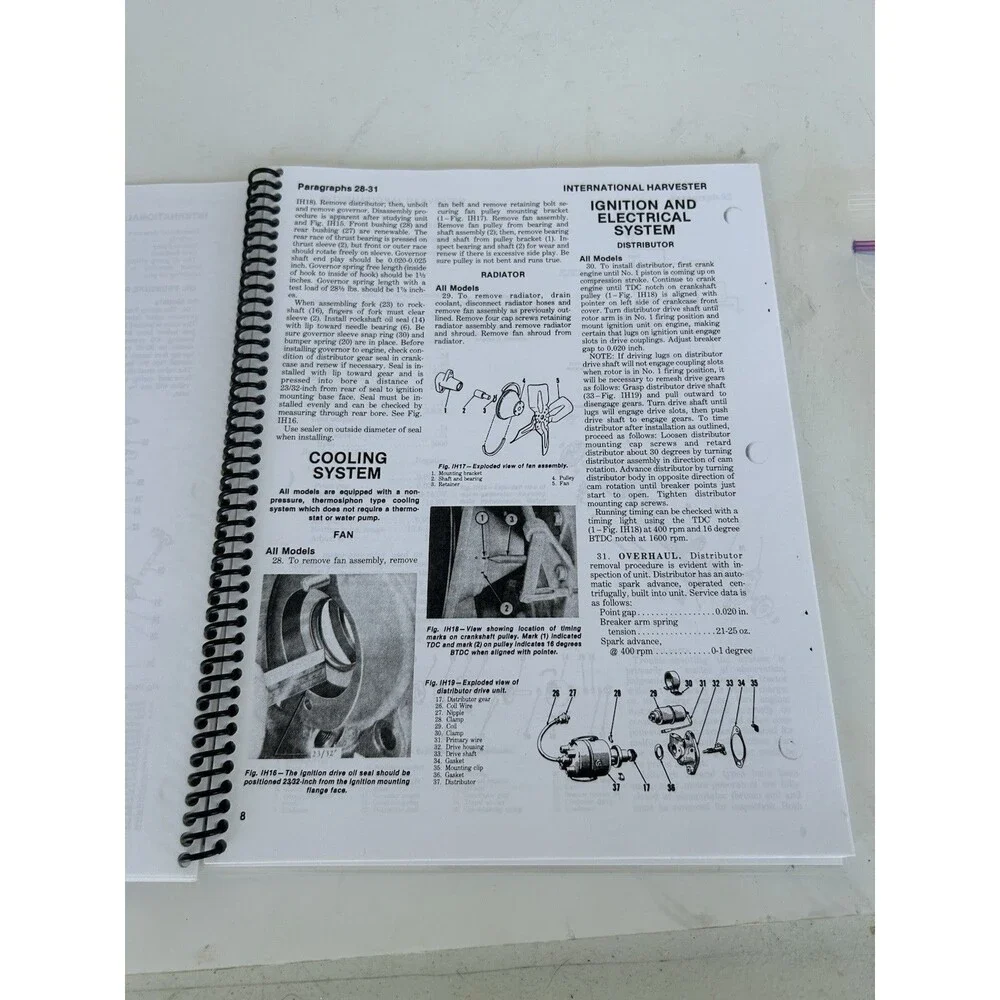 I&T IH-50 International Harvester Shop Service Manual Cub 154 184 185 Lo-Boy
